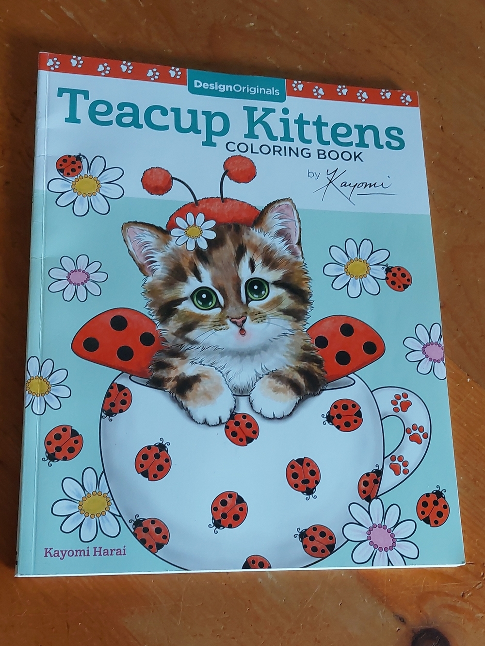 Design Originals Teacup Kittens Adult Coloring Book Kayomi Harai